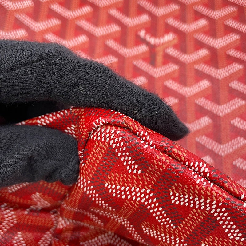 ゴヤール トートバッグ サンルイPM PVC/レザー STLOUIPMLTY02CL02P GOYARD ポーチ付き