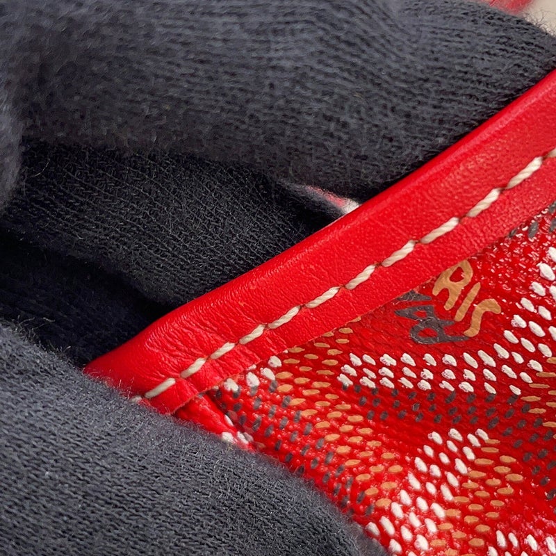 ゴヤール トートバッグ サンルイPM PVC/レザー STLOUIPMLTY02CL02P GOYARD ポーチ付き