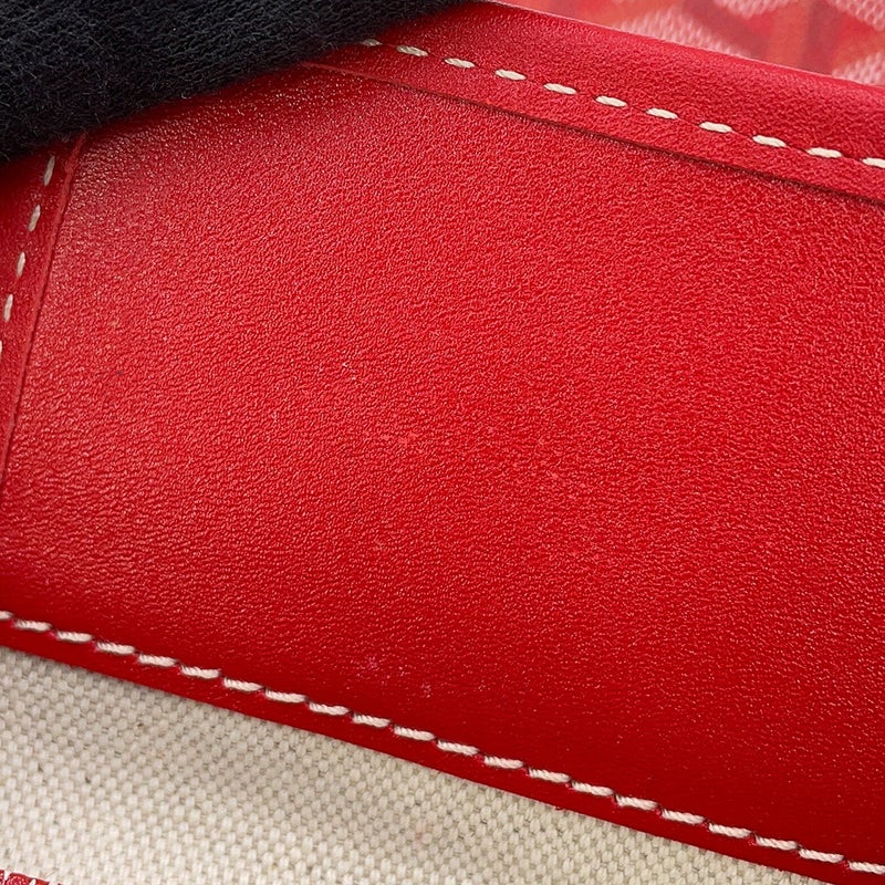 ゴヤール トートバッグ サンルイPM PVC/レザー STLOUIPMLTY02CL02P GOYARD ポーチ付き