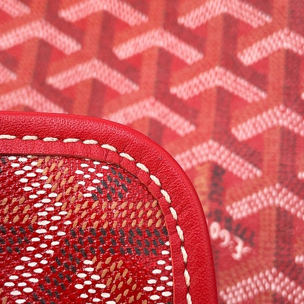 ゴヤール トートバッグ サンルイPM PVC/レザー STLOUIPMLTY02CL02P GOYARD ポーチ付き