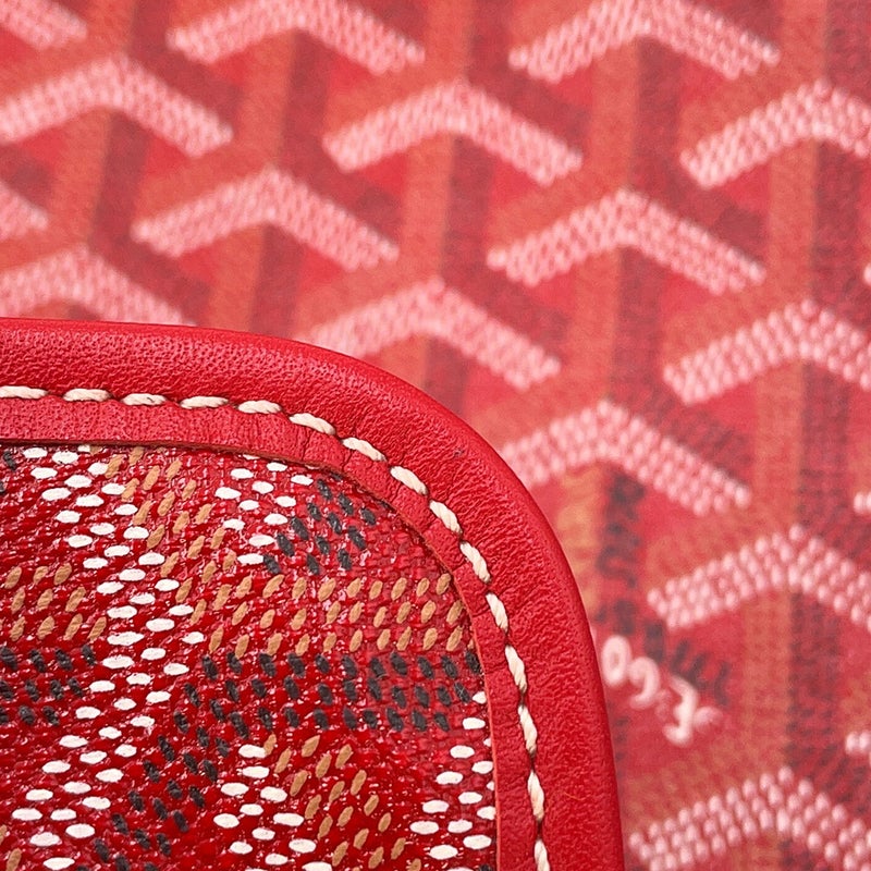 ゴヤール トートバッグ サンルイPM PVC/レザー STLOUIPMLTY02CL02P GOYARD ポーチ付き