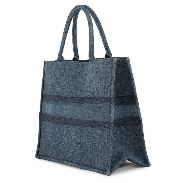 クリスチャン・ディオール トートバッグ オブリーク ブックトート ラージ デニム M1286ZWAL Christian Dior トロッター