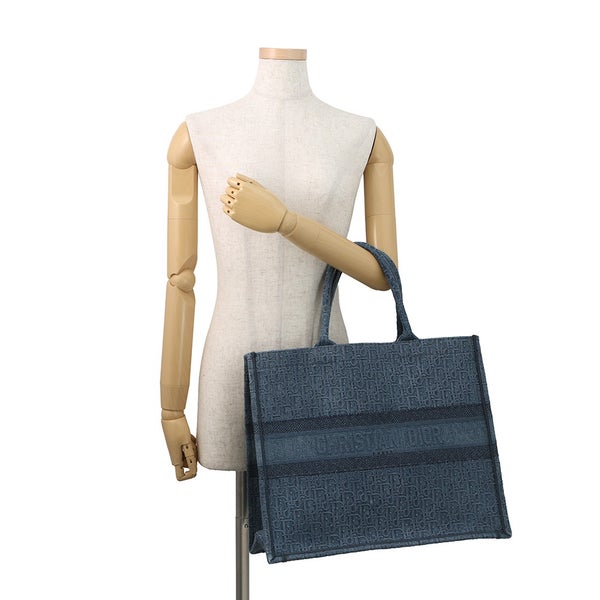 クリスチャン・ディオール トートバッグ オブリーク ブックトート ラージ デニム M1286ZWAL Christian Dior トロッター