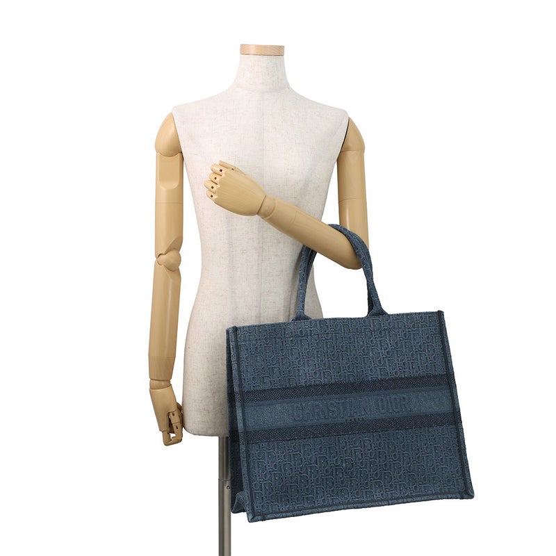 クリスチャン・ディオール トートバッグ オブリーク ブックトート ラージ デニム M1286ZWAL Christian Dior トロッター