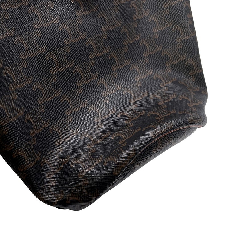 セリーヌ ショルダーバッグ スモール ドローストリングバッグ トリオンフキャンバス 191142BZJ 04LU  CELINE マカダム バッグ