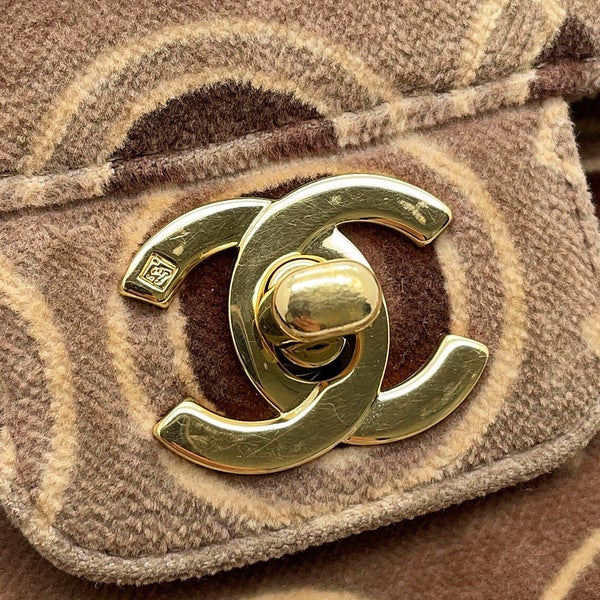 シャネル ハンドバッグ COCO トップハンドル ベロア CHANEL