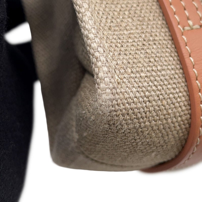 クロエ ハンドバッグ ウッディ トート ミニ キャンバス シャイニーカーフスキン CHC24UP237L17847 Chloe ２wayショルダー