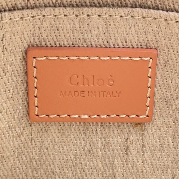 クロエ ハンドバッグ ウッディ トート ミニ キャンバス シャイニーカーフスキン CHC24UP237L17847 Chloe ２wayショルダー