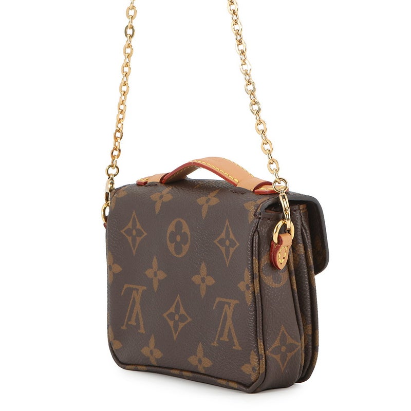 ルイヴィトン チェーンショルダーバッグ モノグラム ミクロ・メティス M81267 ヴィトン ミニバッグ 2way ハンドバッグ 小物入れ ポーチ