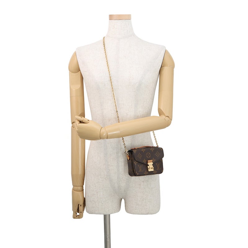 ルイヴィトン チェーンショルダーバッグ モノグラム ミクロ・メティス M81267 ヴィトン ミニバッグ 2way ハンドバッグ 小物入れ ポーチ