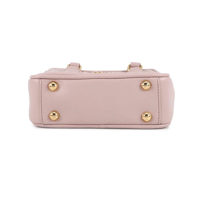 ミュウミュウ ハンドバッグ ロゴ レザー MIUMIU ２wayショルダー