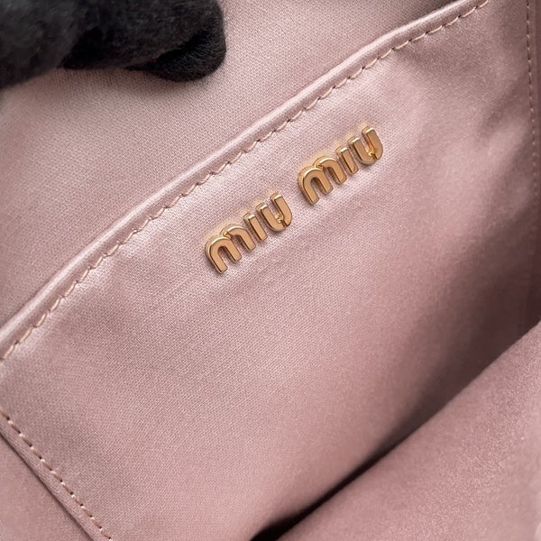 ミュウミュウ ハンドバッグ ロゴ レザー MIUMIU ２wayショルダー