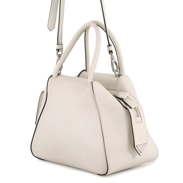 プラダ ハンドバッグ スーパーノヴァ ミディアム レザー1BA365 PRADA ２wayショルダー 白