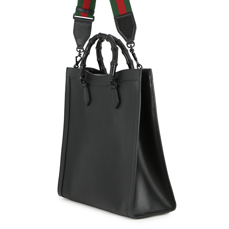 グッチ トートバッグ ダイアナ バンブー ラージ 703218 GUCCI 2way 黒