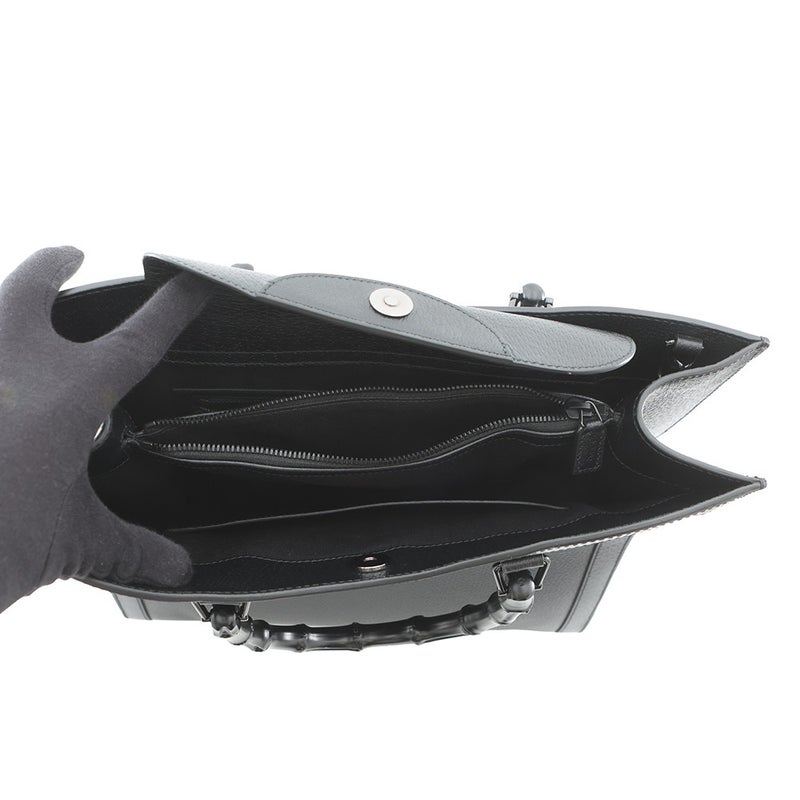 グッチ トートバッグ ダイアナ バンブー ラージ 703218 GUCCI 2way 黒