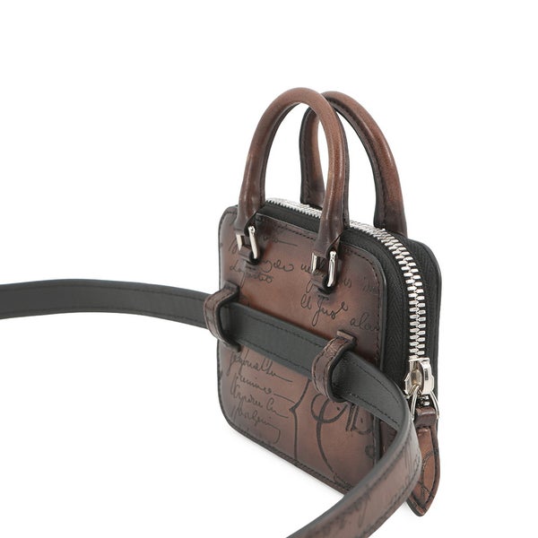 ベルルッティ ボディバッグ アンジュール ナノ スクリット スワイプ レザーポーチ レザー Berluti