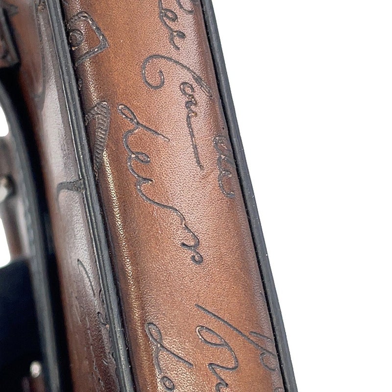 ベルルッティ ボディバッグ アンジュール ナノ スクリット スワイプ レザーポーチ レザー Berluti