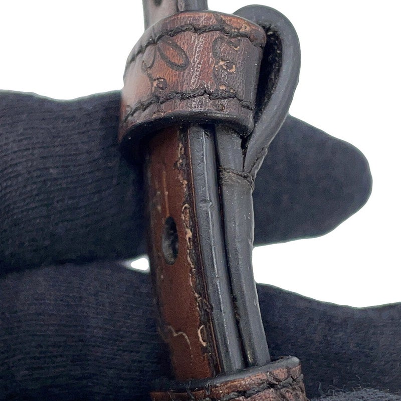 ベルルッティ ボディバッグ アンジュール ナノ スクリット スワイプ レザーポーチ レザー Berluti