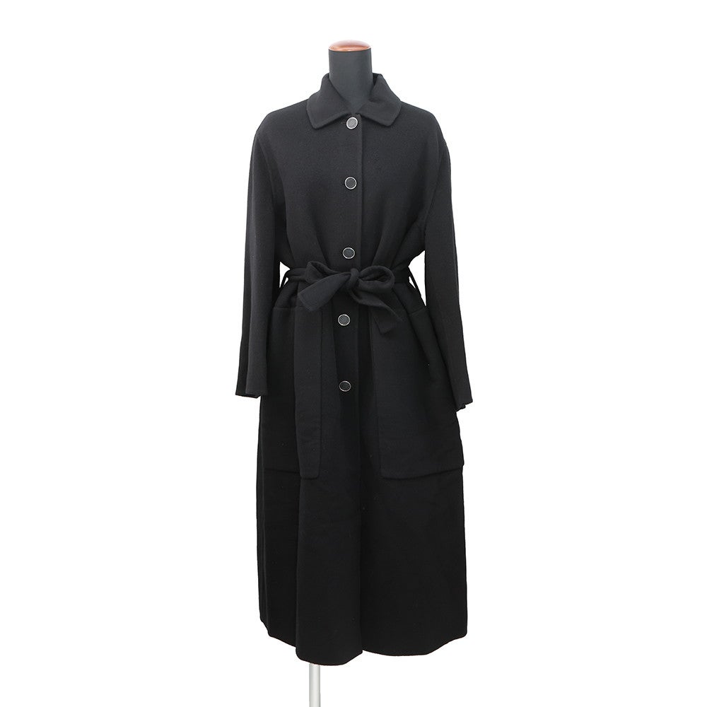 エルメス コート ダブルフェイス ラップコート カシミヤ レディース