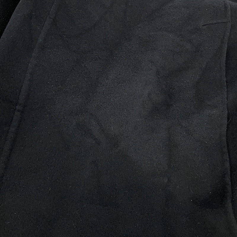 エルメス コート ダブルフェイス ラップコート カシミヤ レディースサイズ34 HERMES 黒 アパレル アウター