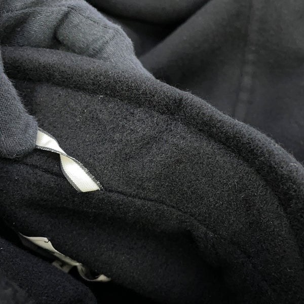 エルメス コート ダブルフェイス ラップコート カシミヤ レディースサイズ34 HERMES 黒 アパレル アウター