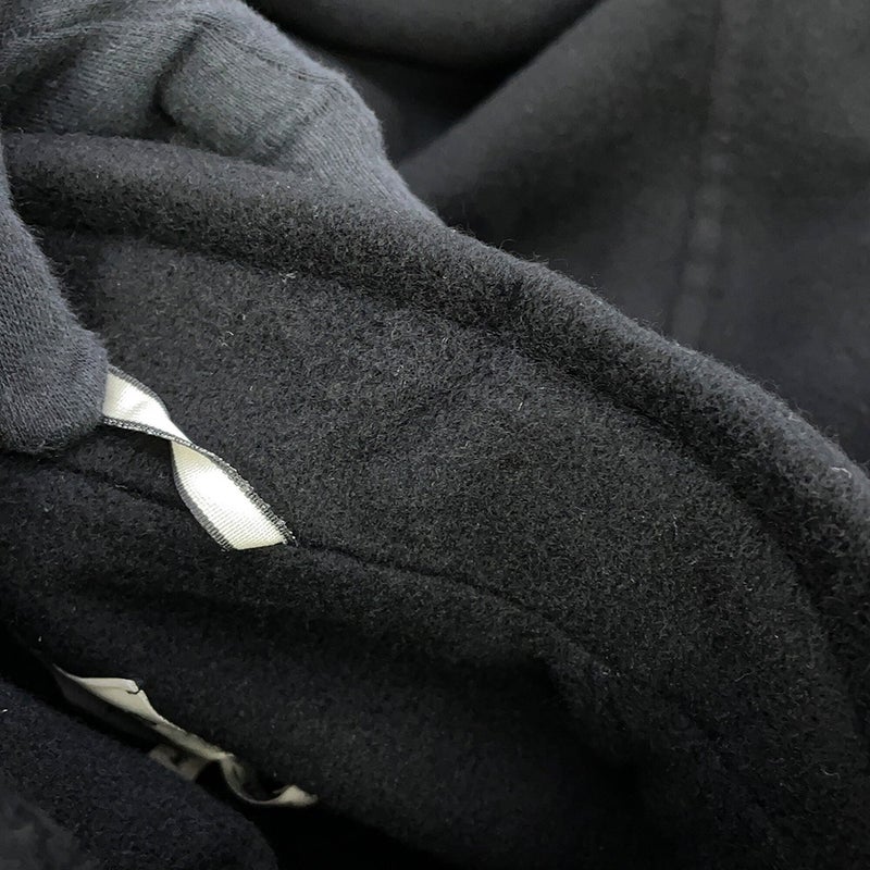 エルメス コート ダブルフェイス ラップコート カシミヤ レディースサイズ34 HERMES 黒 アパレル アウター