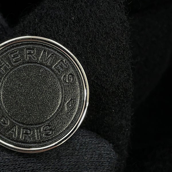 エルメス コート ダブルフェイス ラップコート カシミヤ レディースサイズ34 HERMES 黒 アパレル アウター