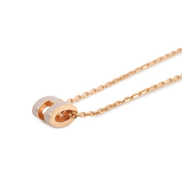 エルメス ネックレス ミニ・ポップアッシュ ローズドラジェ/ゴールド金具 HERMES アクセサリー