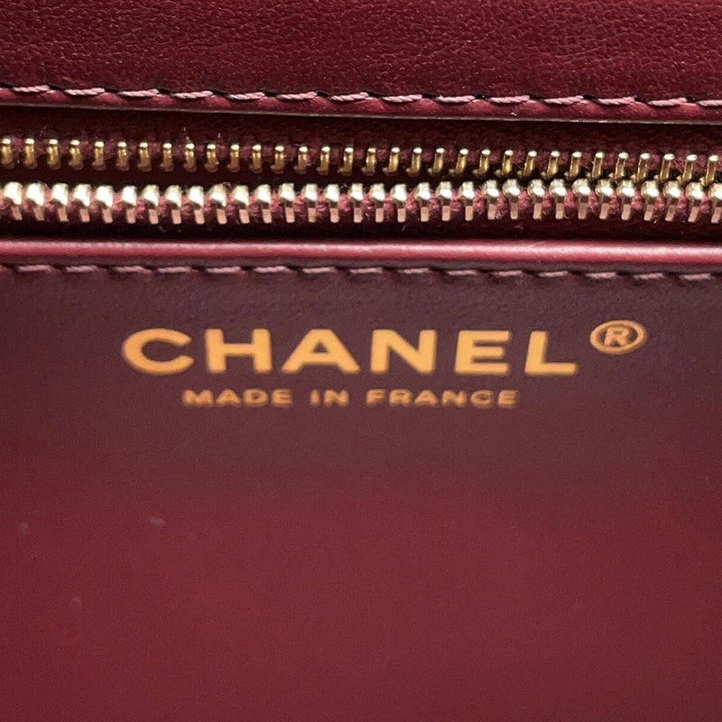 シャネル ハンドバッグ マトラッセ ココマーク ビジネスアフィニティ キャビアスキン A93749 2wayチェーンショルダー 黒