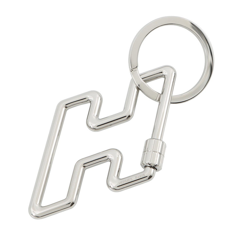 エルメス キーホルダー H・トゥ・スピード シルバー金具 HERMES