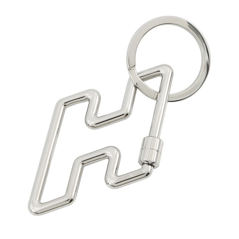 エルメス キーホルダー H・トゥ・スピード シルバー金具 HERMES キーリング