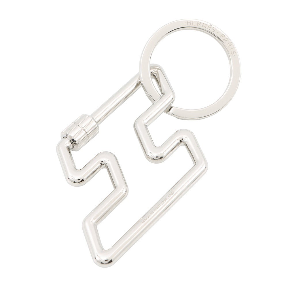 エルメス キーホルダー H・トゥ・スピード シルバー金具 HERMES