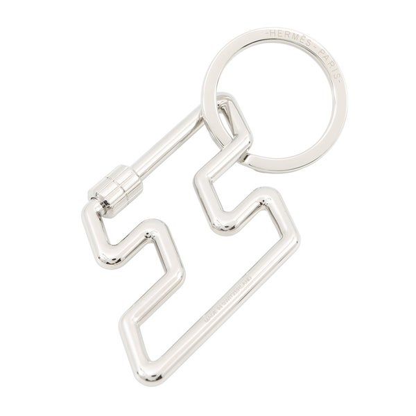 エルメス キーホルダー H・トゥ・スピード シルバー金具 HERMES キーリング