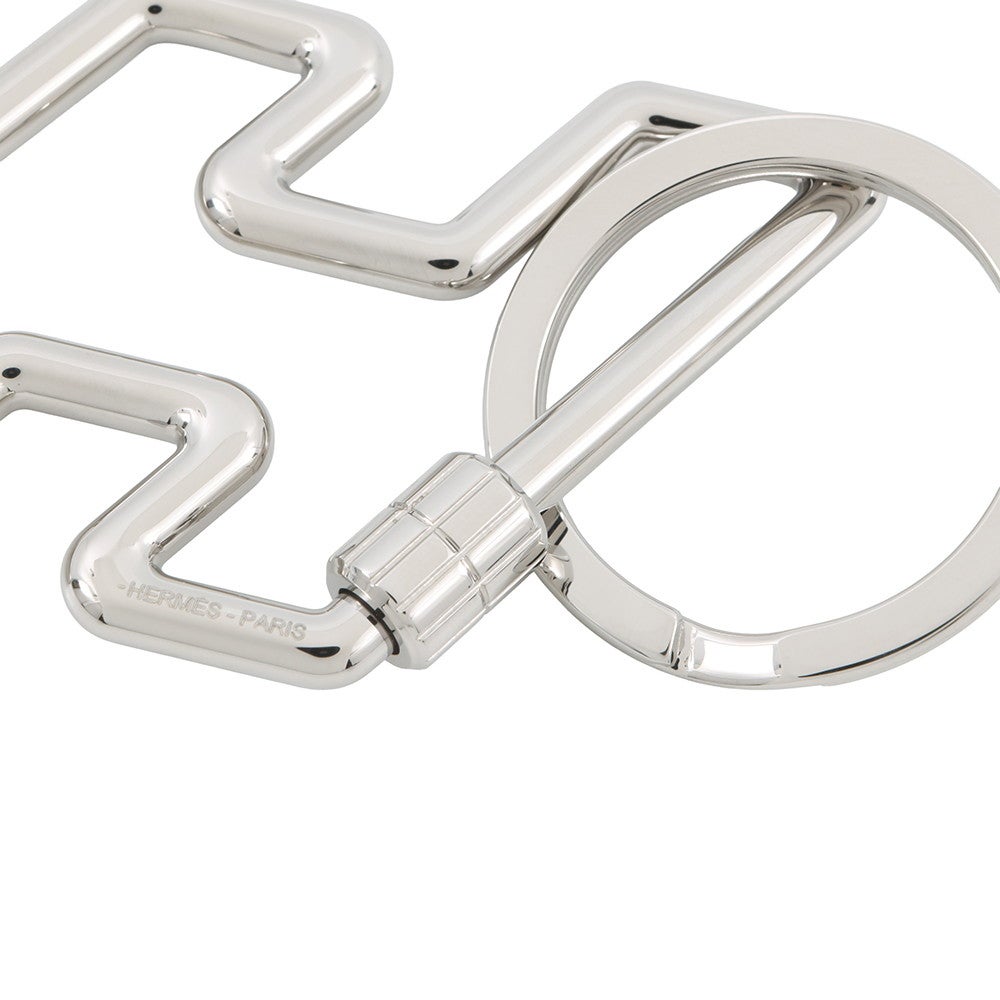 エルメス キーホルダー H・トゥ・スピード シルバー金具 HERMES