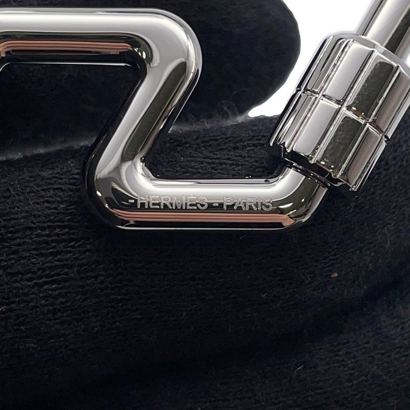 エルメス キーホルダー H・トゥ・スピード シルバー金具 HERMES キーリング