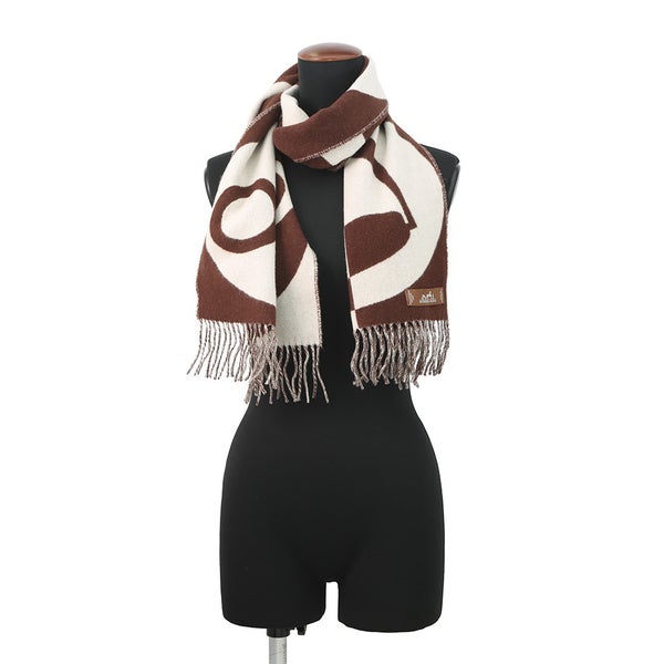 エルメス マフラー カザック・チャームズ カシミヤ HERMES ストール