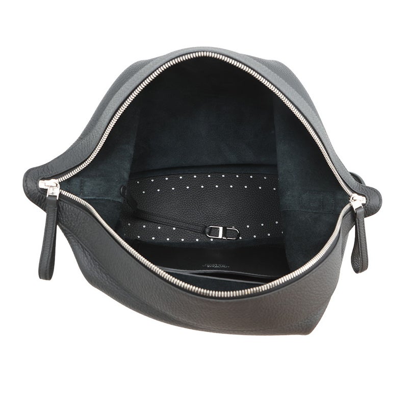 デルヴォー ショルダーバッグ パン スウィング XL ソフトグレインレザー AA0694AQY099ZPA Delvaux 2way 黒 デルボー