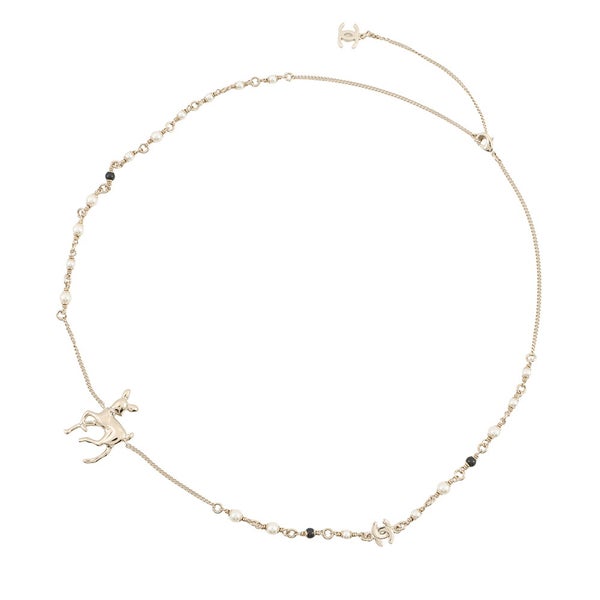 シャネル ノベルティ ココマーク バンビモチーフ ロングネックレス G26C CHANEL アクセサリー VIP限定イヤーズギフト
