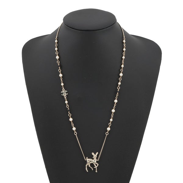 シャネル ノベルティ ココマーク バンビモチーフ ロングネックレス G26C CHANEL アクセサリー VIP限定イヤーズギフト