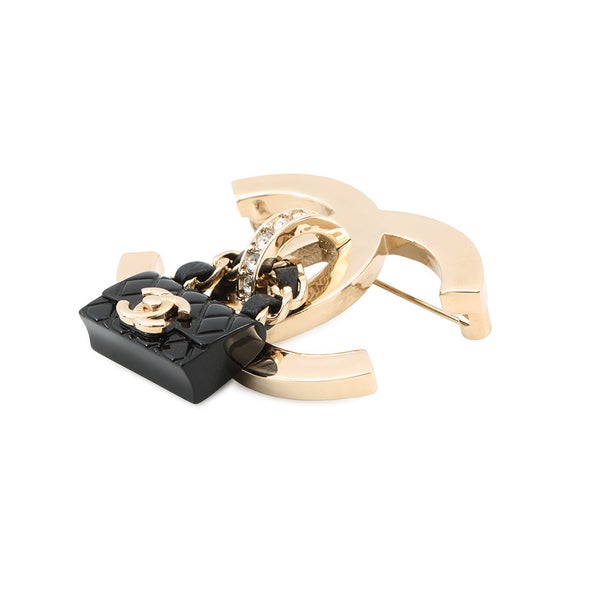 シャネル ブローチ ココマーク バッグモチーフ ラインストーン B23C CHANEL アクセサリー