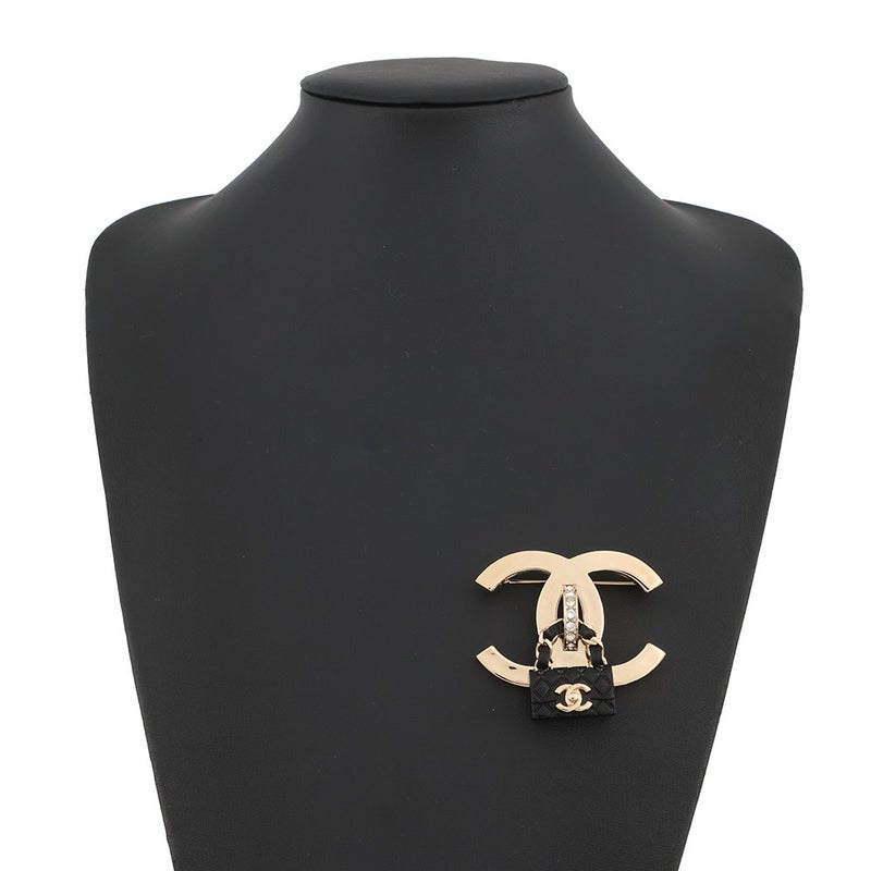 シャネル ブローチ ココマーク バッグモチーフ ラインストーン B23C CHANEL アクセサリー