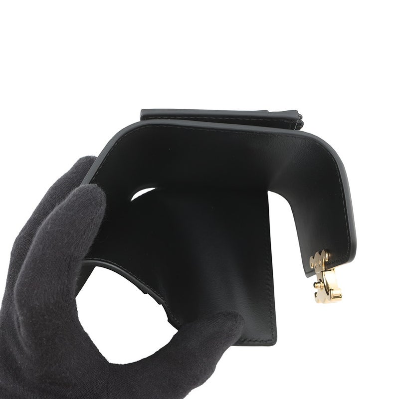 セリーヌ 三つ折り財布 トリオンフ コイン入れ付き コンパクトウォレット 10I653 CELINE 黒