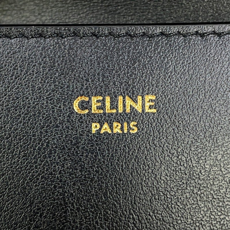 セリーヌ 三つ折り財布 トリオンフ コイン入れ付き コンパクトウォレット 10I653 CELINE 黒