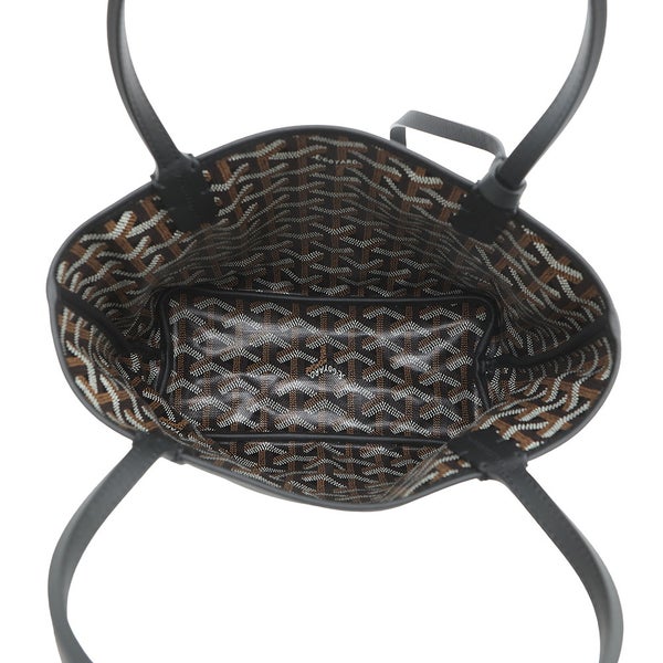 ゴヤール ハンドバッグ アンジュ ミニ ポーチ リバーシブル PVC/レザー ANJCROMINCG01TY01P GOYARD 黒