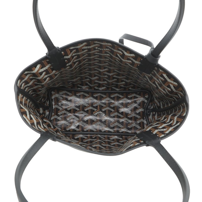 ゴヤール ハンドバッグ アンジュ ミニ ポーチ リバーシブル PVC/レザー ANJCROMINCG01TY01P GOYARD 黒