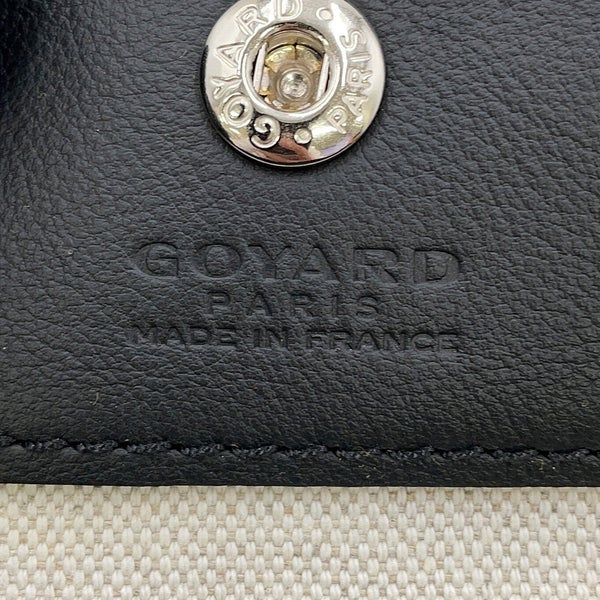 ゴヤール ハンドバッグ アンジュ ミニ ポーチ リバーシブル PVC/レザー ANJCROMINCG01TY01P GOYARD 黒