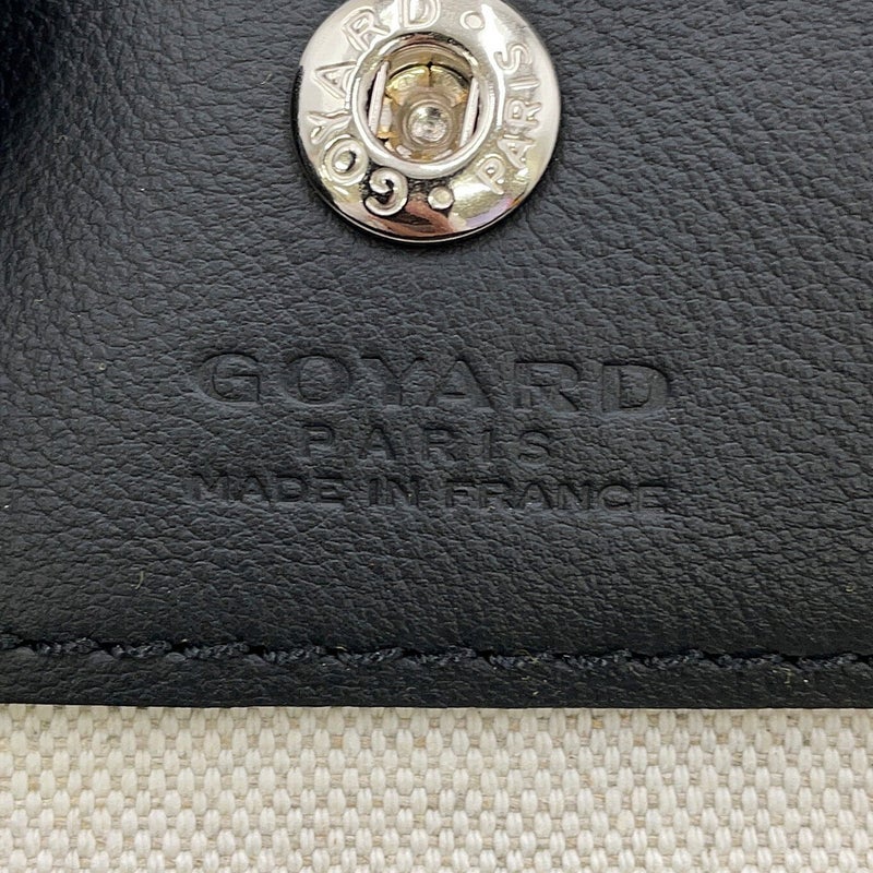 ゴヤール ハンドバッグ アンジュ ミニ ポーチ リバーシブル PVC/レザー ANJCROMINCG01TY01P GOYARD 黒