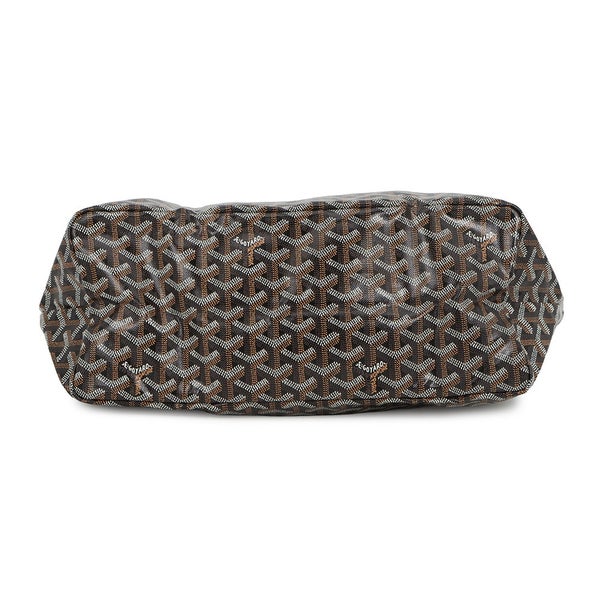ゴヤール トートバッグ サンルイPM PVC レザー STLOUIPMLTY01CL01P GOYARD ポーチ付き 黒 ヘリンボーン