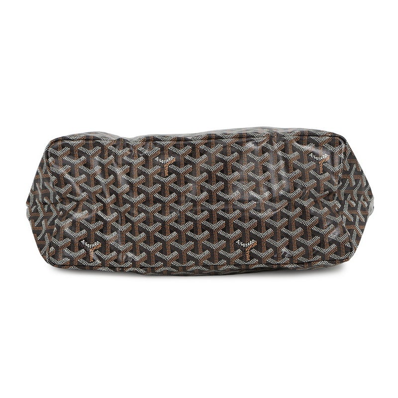 ゴヤール トートバッグ サンルイPM PVC レザー STLOUIPMLTY01CL01P GOYARD ポーチ付き 黒 ヘリンボーン