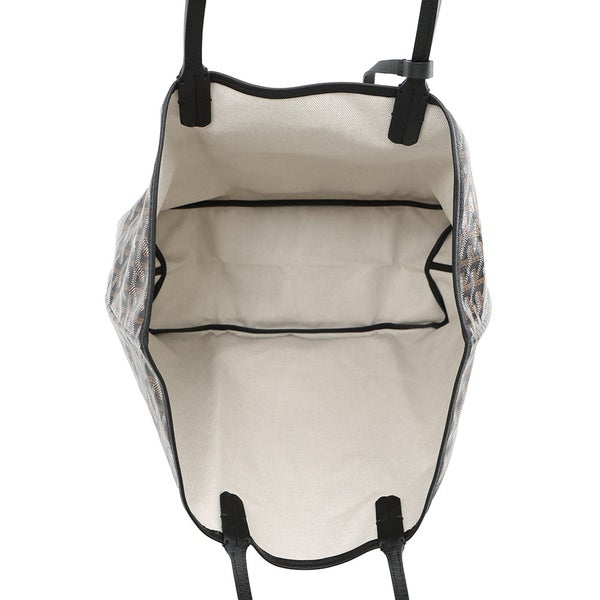 ゴヤール トートバッグ サンルイPM PVC レザー STLOUIPMLTY01CL01P GOYARD ポーチ付き 黒 ヘリンボーン